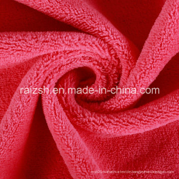 Multicolor Supply Polyester Robe Fabric Warp Coral Fleece